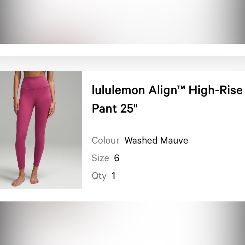 BRAND NEW - Lululemon Align legging, 25" length